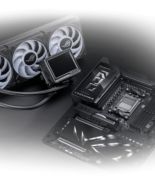 The ROG Crosshair X870E EXTREME & ROG Ryujin III 360 ARGB Extreme